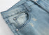 Casual Mid Waisted Jeans Men's Ripped Jeans Elasticity Urban Pants